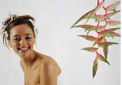 Picture of Bride Looking Up Smiling